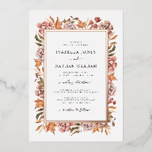 Rose Gold Hochzeit im Herbst