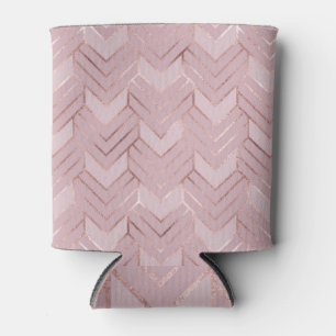 Rose Gold Hört Glitzer Muster. Dosenkühler