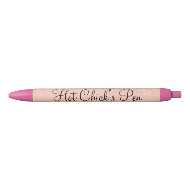 Rose Gold Hot Chick's Pen Fun Spaß Kugelschreiber (Vorderseite)