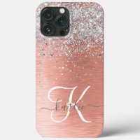 Rose Gold Hübsch Girl Silver Glitzer Funkelnd