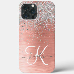 Rose Gold Hübsch Girl Silver Glitzer Funkelnd Case-Mate iPhone Hülle