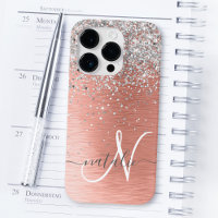 Rose Gold Hübsch Girl Silver Glitzer Funkelnd
