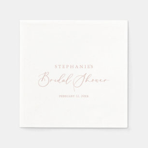 Rose Gold Idyllic Stilvolles Brautparty Serviette