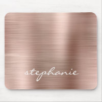 Rose Gold Imitate Brushed Metal Personalisiert
