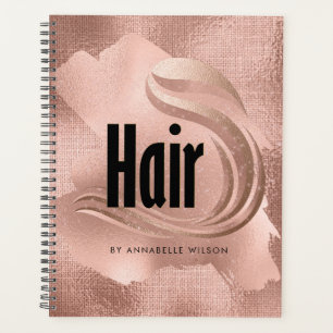 Rose Gold Imitate Foil Haare Termin Buch Planer
