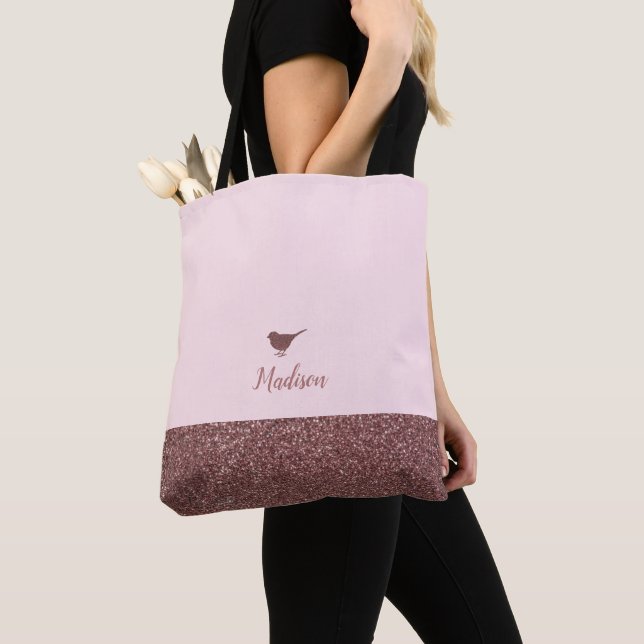 Rose Gold Imitate Glitzer Little Bird auf Light Pi (Von Nahem)