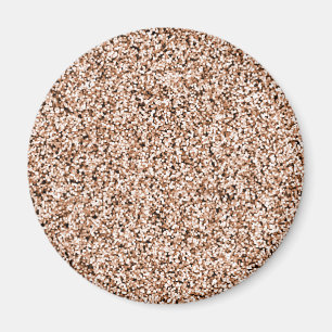 Rose Gold Imitate Glitzer Magnet