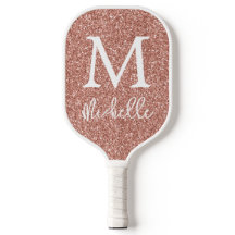 Rose Gold Imitate Glitzer Monogramm Anfangsname