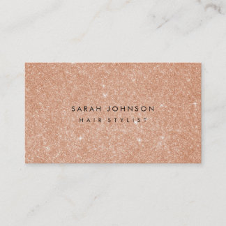 Rose Gold Imitate Glitzer Stylist Business Cards Visitenkarte