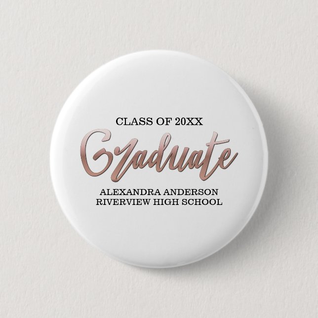 Rose Gold-Imitate verdecken Abschluss jeder Farbe Button (Vorderseite)