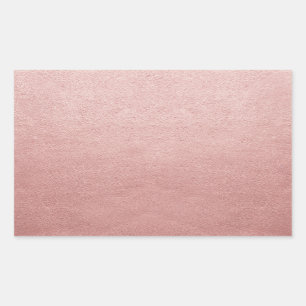 Rose Gold-Imitate zeigen leere Vorlagen für Ihr Te Rechteckiger Aufkleber