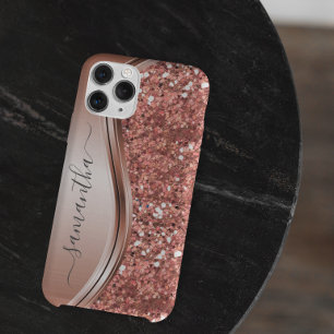 Rose Gold Imitats Glitzer Bling Handgeschriebener  Case-Mate iPhone Hülle