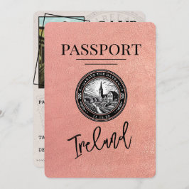 Rose Gold Ireland Pass Save the Date