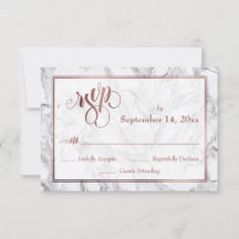 Rose Gold Kalligraphie UAWG Grau und Weiß Marmor