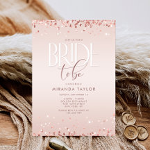 Rose Gold Konfetti-Junggesellinnenabschied