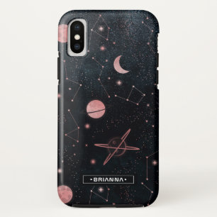 Rose Gold Konstellationen   Weltraum-Monogramm Case-Mate iPhone Hülle