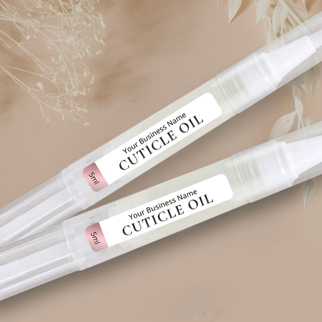 Rose Gold Kosmetische Drehung Pen Cuticle Oil Etik Etiketten (rose gold product stickers for oil twist pens - for 3, 4 and 5ml pens *verify size)