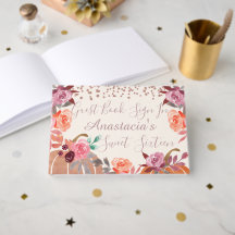 Rose Gold Kürbis Sweet 16 oder Benutzerdefinierte