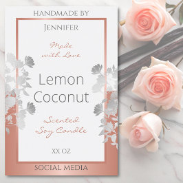 Rose Gold Lebensmitteletikett