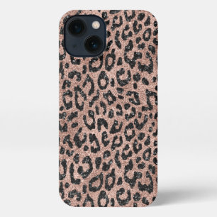 Rose Gold Leopard Print iPhone 13 Hülle