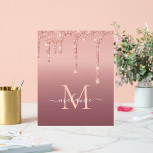 Rose Gold-Letter-Name Akrylzeichen Acrylschild