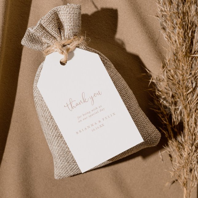 Rose Gold Liebe Extravagante Script Hochzeit Viele Geschenkanhänger (Von Creator hochgeladen)