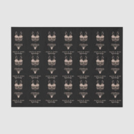 Rose Gold Lingerie Boutique Logo Seidenpapier