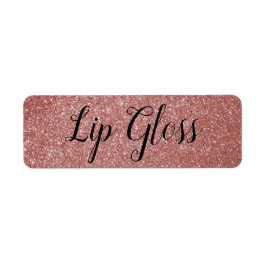 Rose Gold Lipgloss-Etikett