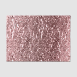 Rose Gold Liquid Chrome Metallic Chic Glam Party Seidenpapier