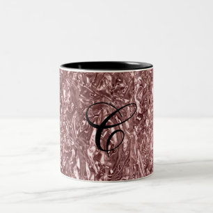 Rose Gold Liquid Chrome Metallic Chic Glam Zweifarbige Tasse