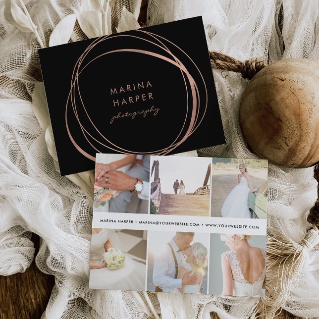 Rose-Gold-Logo für moderne Imitate Postkarte (Von Creator hochgeladen)