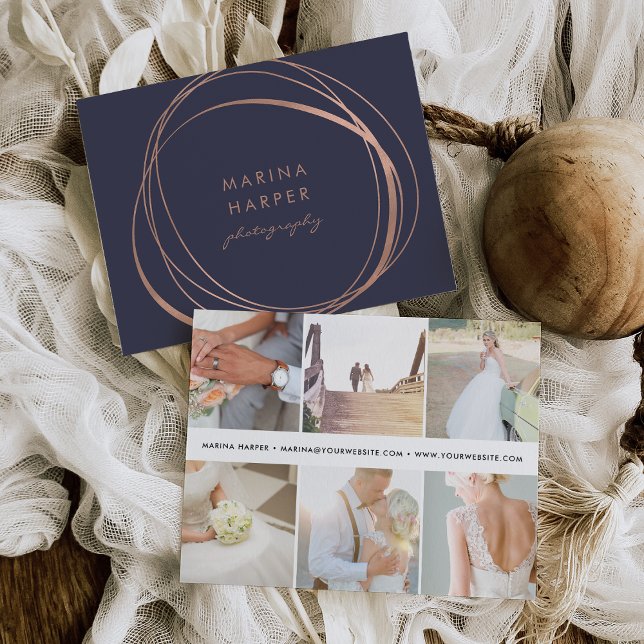 Rose-Gold-Logo für moderne Imitate Postkarte (Von Creator hochgeladen)