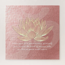 Rose Gold Lotus Yoga Medizin Lehrinstruktor Zitate