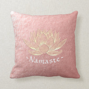 Rose Gold Lotus Yoga Studio Meditation Instructor Kissen