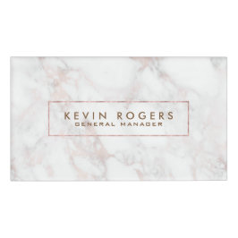 Rose-Gold Luxus-Imitat Marmor Namenschild