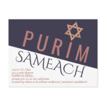 Rose Gold Magen David Star Modernes Purim Holiday