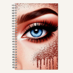 💎 Rose Gold Make-up Glamour für Schönheitsliebhab Notizbuch