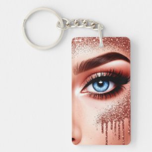 💎 Rose-Gold-Makeup-Glamour für Schönheitsliebhabe Schlüsselanhänger