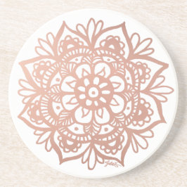 Rose Gold Mandala Getränkeuntersetzer