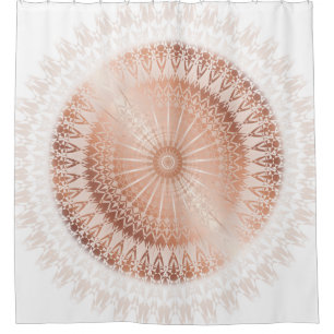 Rose Gold Mandala Modern Duschvorhang