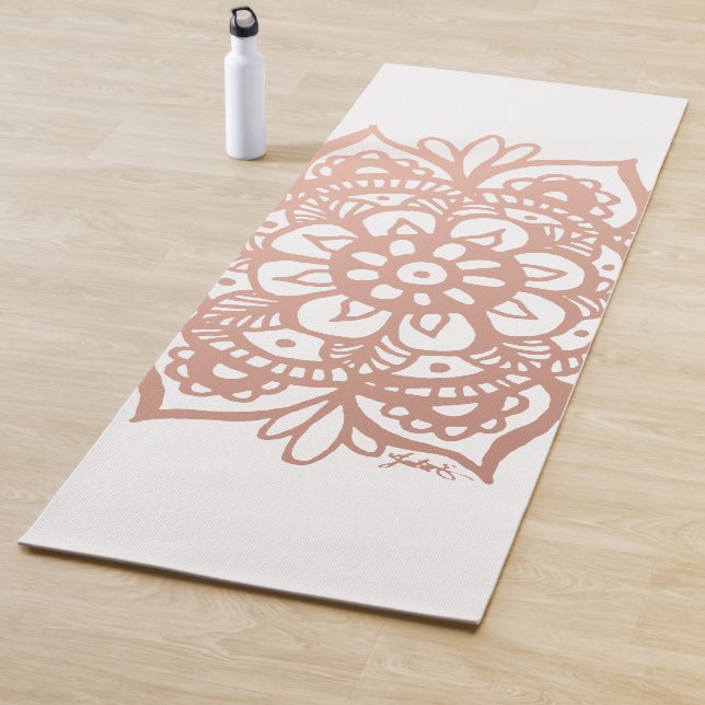 Rose Gold Mandala Yogamatte (Beispiel)
