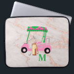 Rose Gold Marble Chic Golf Gal Laptopschutzhülle<br><div class="desc">Ein charmanter, einzigartiger Golfwagen - pink und grün - geschmackvoll fertig - bereit, den Platz zu betreiben - auf diesem schicken Laptop-Ärmel. —Das ist ein tolles Geschenk für alle Golfliebhaber - Spaß / attraktiv / einzigartig. Personalisieren Sie es mit Ihren Initialen/Monogramm. Wenn Sie Fragen zum Design oder eine spezielle Anfrage...</div>