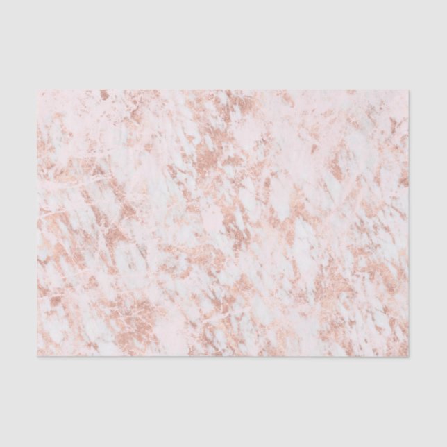 Rose Gold marbled Elegante Moderne Hochzeit Seidenpapier (Vorderseite)