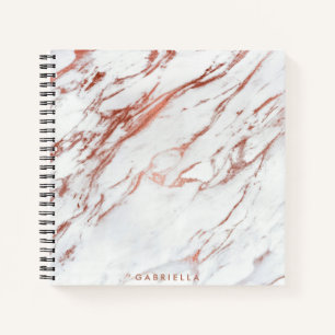 Rose Gold Marmor Notizbuch