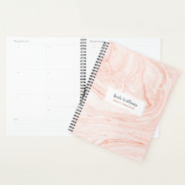 Rose-Gold-Marmor-Wirbel Planer