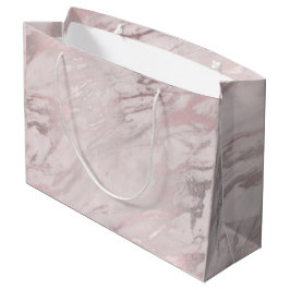 Rose Gold Marmordesign Große Geschenktüte