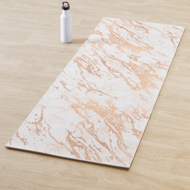 Rose Gold Marmormatte Yogamatte (Beispiel)