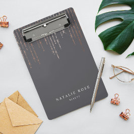 Rose Gold Marquee Personalisiert Mini Klemmbrett