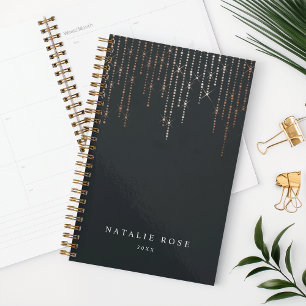 Rose Gold Marquee Personalisiert Planer