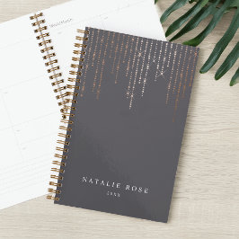Rose Gold Marquee Personalisiert Planer
